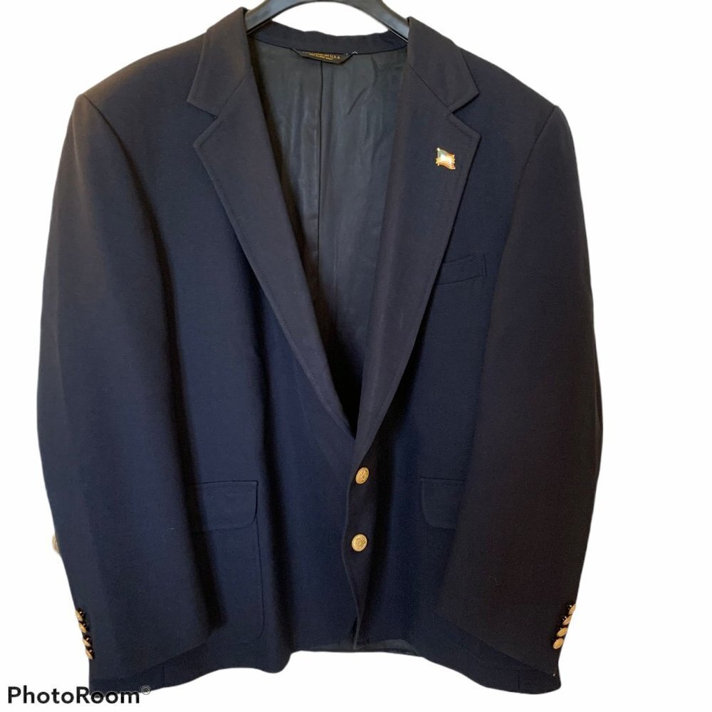 Vintage Tailored in USA Two Button Blazer